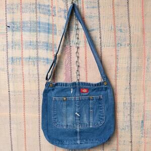 Custom upcycled tote bag / crossbody bag